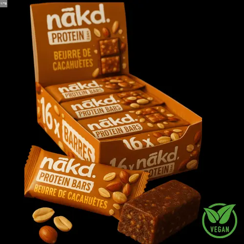 Nakd - Dattes & Cacahuètes (Sans Sucres Ajoutés) - Snack'Up